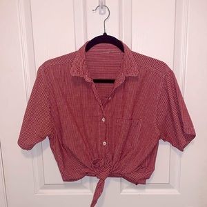 Gingham Button Down Shirt